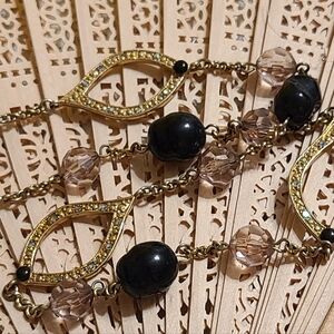 Elegant Black and Gold Women's Necklace